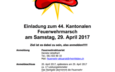44. Kantonaler Feuerwehrmarsch in Meisterschwanden über den Hallwilersee