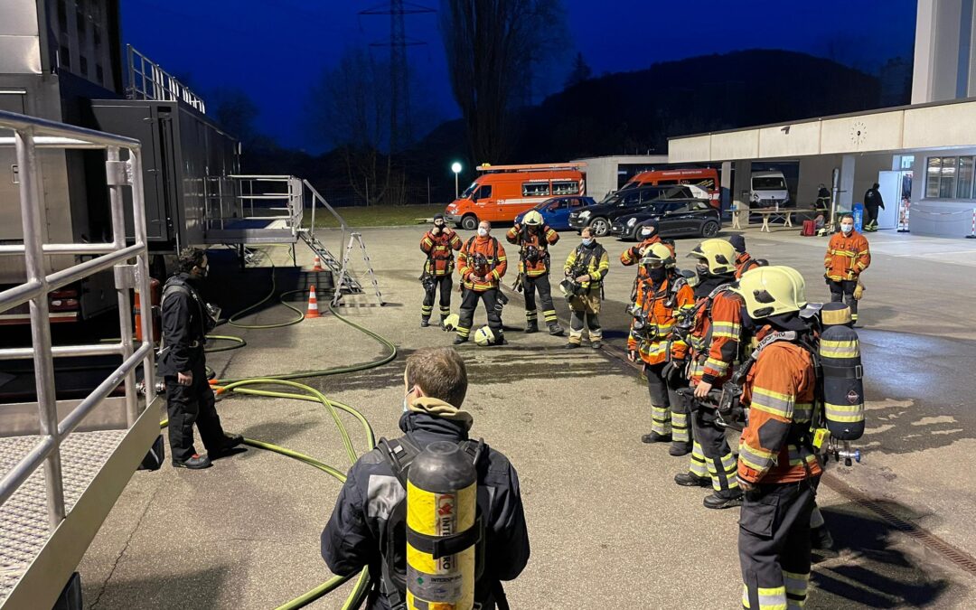 Der Atemschutz in der mobilen Brandsimulationsanlage