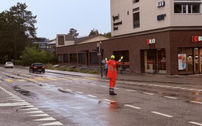 Verkehrsregelungsübung