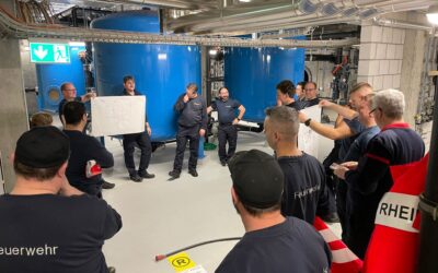 Übung der Offiziers- und Stabsgruppe in der Reha Rheinfelden